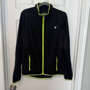 Old Navy Black Jacket with Neon Accents